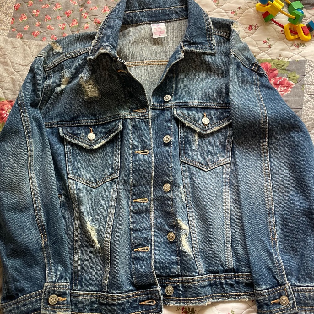 Distressed Denim Jacket